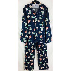 Old Navy Sleepwear Large Blue Christmas New